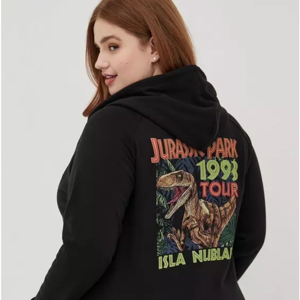 🦖 6XL Torrid Black Jurassic Park Hoodie 🦖 - Picture 4 of 6